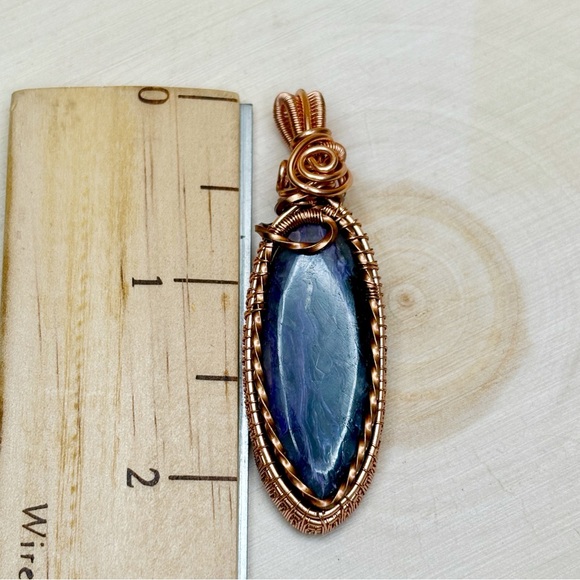 Charoite Wire Wrap Pendant - Picture 9 of 9